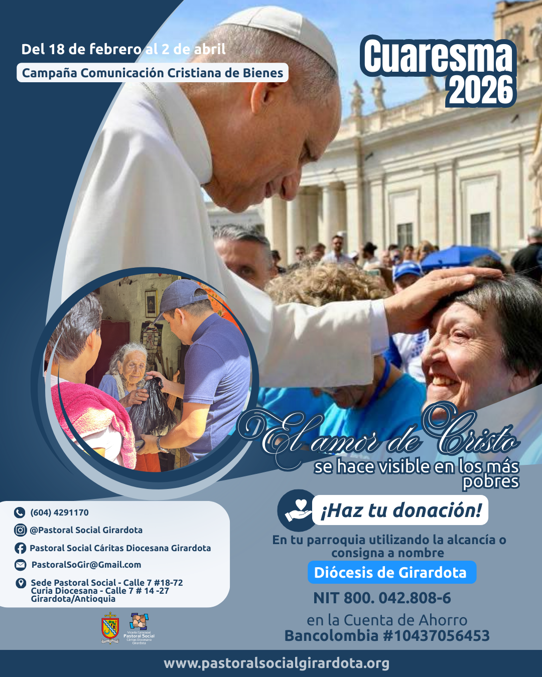 Cuaresma 2026: El amor de Cristo se hace visible en los más pobres.